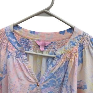 Lisa Corti Pastel Floral Blouse